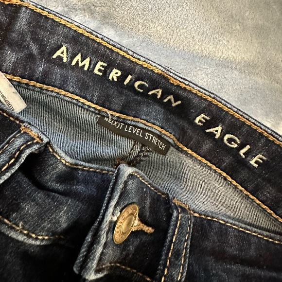 American Eagle Super Hi-Rise Jegging Dark Wash Size 0 Regular - Picture 3 of 12